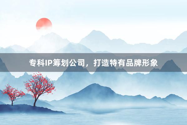 专科IP筹划公司，打造特有品牌形象